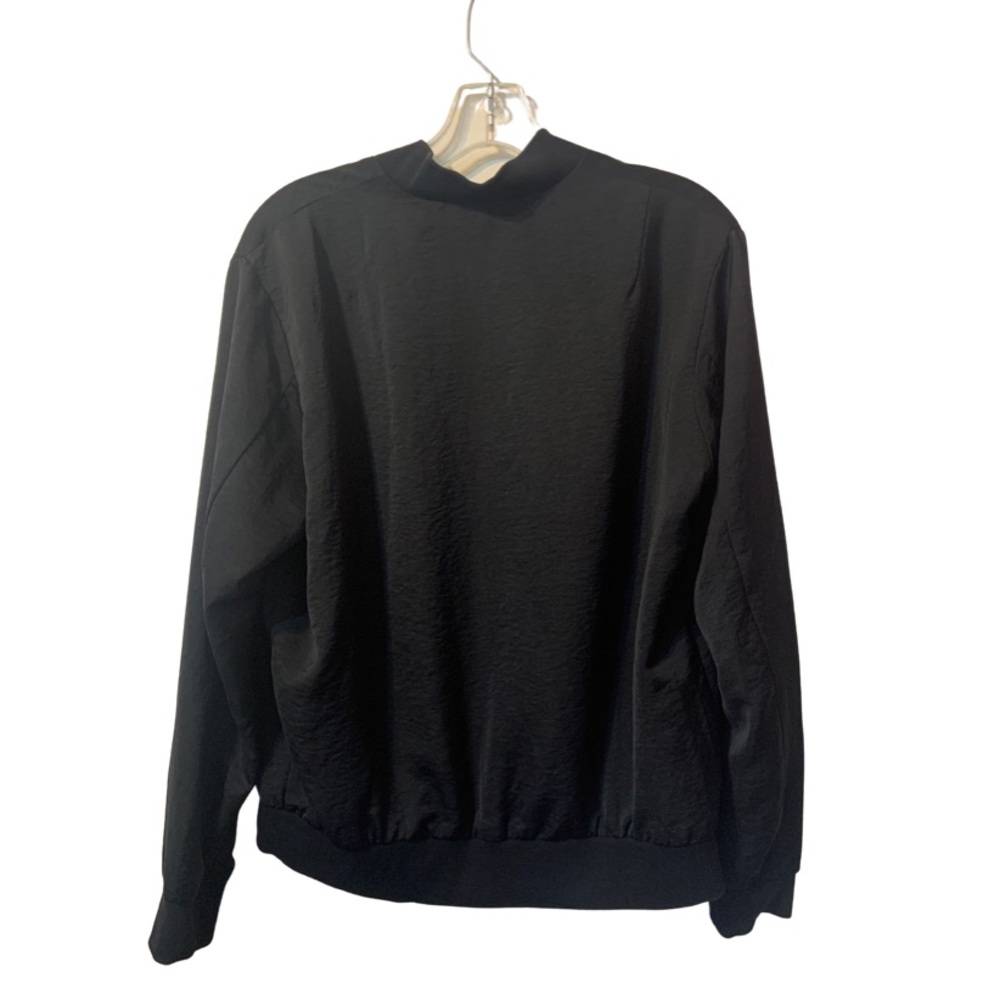 Thin Matte Black Bomber Jacket!!! - image 5